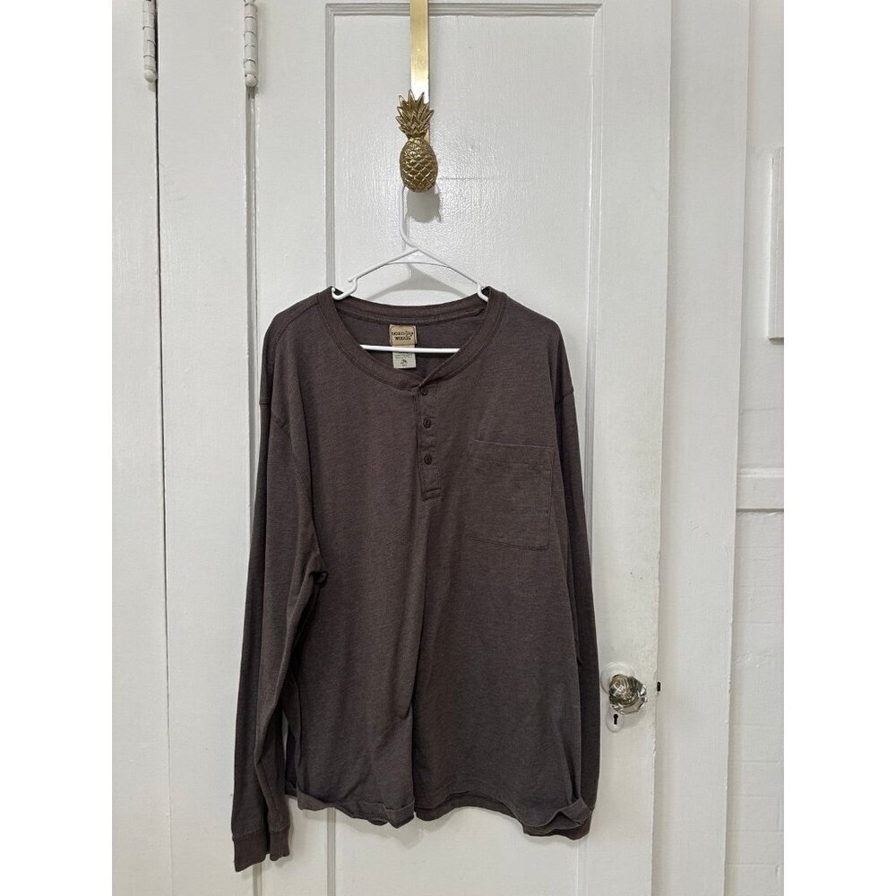 Scandia woods men’s size 2 – X large brown, long sleeve shirt